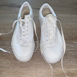 white vans (they are pretty dirty)